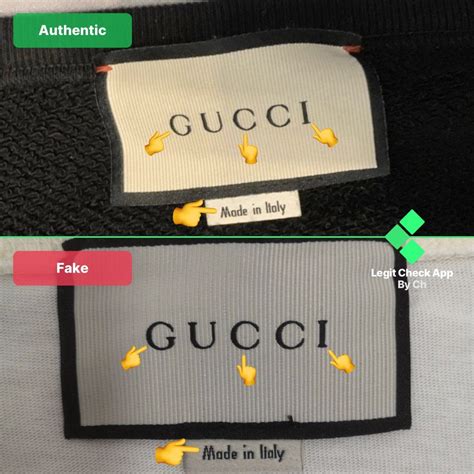 gucci fake tag vs real tag|authentic gucci labels.